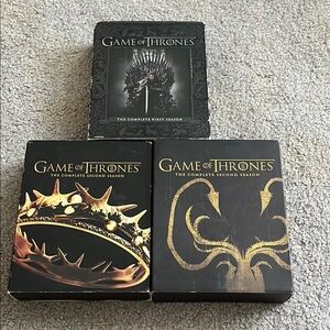 Game of Thrones Black and Gold Home Game Set first and second season blue ray